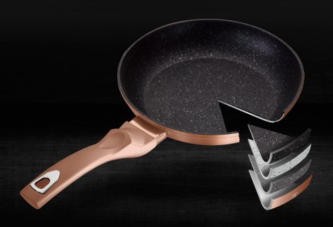 ZESTAW 3 PATELNI GRANITOWYCH 20/24/28CM BERLINGER HAUS METALLIC LINE ROSE GOLD BH-6195 ZESTAW 3 PATELNI GRANITOWYCH 20/24/28CM BERLINGER HAUS METALLIC LINE ROSE GOLD BH-6195