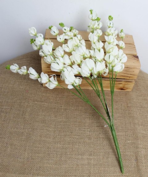 Bukiet 2szt ŁUBIN wys. 49 cm 4 łodygi (kwiat 20 x 5 cm) BIAŁY MZ-031A Bukiet 2szt ŁUBIN wys. 49 cm 4 łodygi (kwiat 20 x 5 cm) BIAŁY MZ-031A