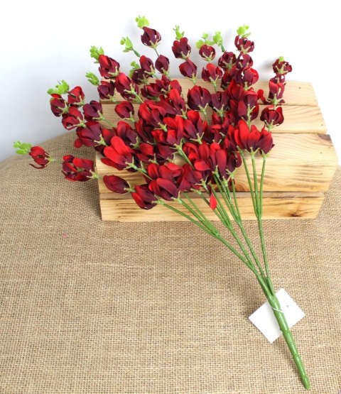 Bukiet 2szt ŁUBIN wys. 49 cm 4 łodygi (kwiat 20 x 5 cm) BORDOWY MZ-031B Bukiet 2szt ŁUBIN wys. 49 cm 4 łodygi (kwiat 20 x 5 cm) BORDOWY MZ-031B
