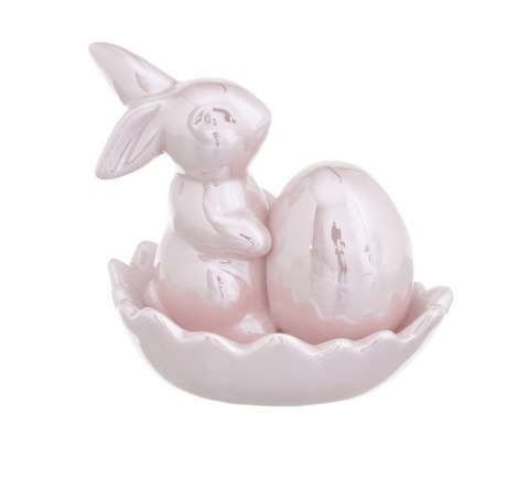 Ceramiczny zając z jajkiem 8szt 50CAN2196-2_PK Ceramiczny zając z jajkiem 8szt 50CAN2196-2_PK