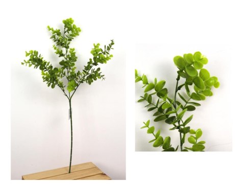 Gałązka pojedyncza 3 ramiona EUKALIPTUS jasnozielona 65 cm LXX-L196C Gałązka pojedyncza 3 ramiona EUKALIPTUS jasnozielona 65 cm LXX-L196C