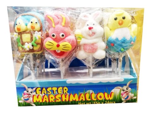 Lizak piankowy Wielkanoc CANDY EASTER 35g - 24 szt. Lizak piankowy Wielkanoc CANDY EASTER 35g - 24 szt.