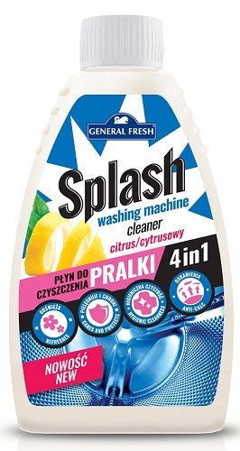 Płyn do czyszczenia pralki 4w1 citrus 250 ml General Fresh Splash Płyn do czyszczenia pralki 4w1 citrus 250 ml General Fresh Splash