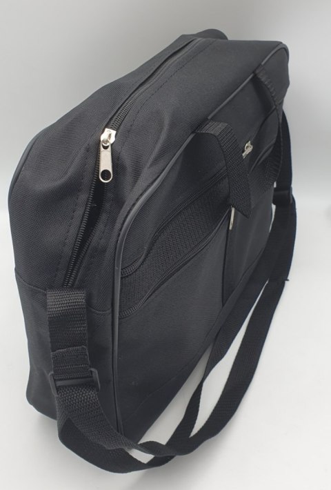 Torba na laptopa z materiału 40 x 28cm czarna Torba na laptopa z materiału 40 x 28cm czarna