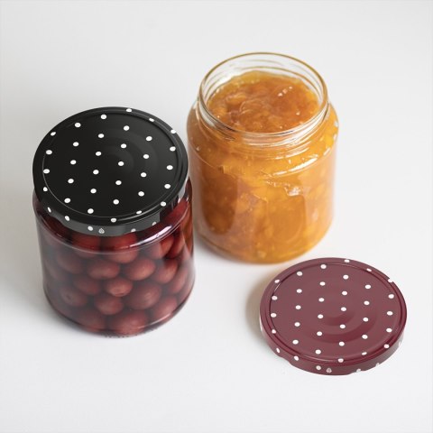 Zakrętka fi 82/6 kropki mix 10szt. Zakrętka fi 82/6 kropki mix 10szt.