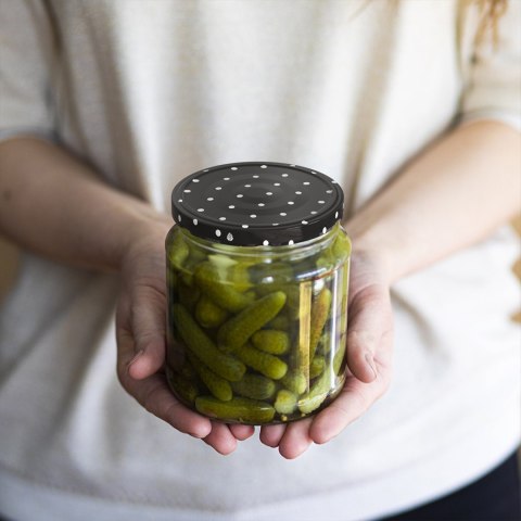 Zakrętka fi 82/6 kropki mix 10szt. Zakrętka fi 82/6 kropki mix 10szt.