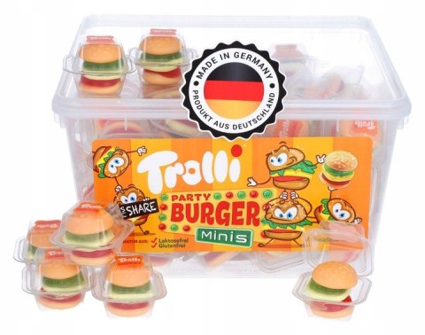 Żelki Owocowe TROLLI MINI Burger Hamburgery 60 szt Żelki Owocowe TROLLI MINI Burger Hamburgery 60 szt