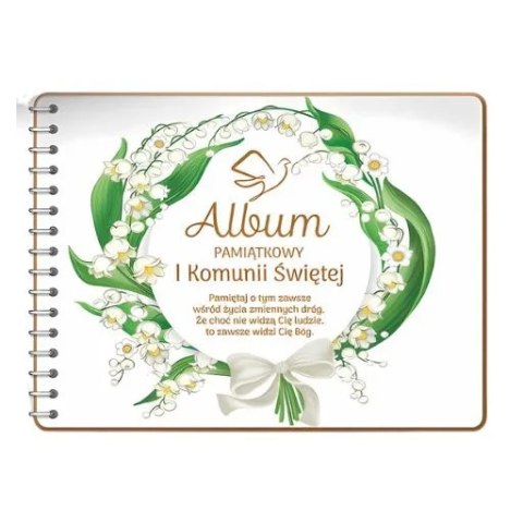 Album na zdjęcia Pamiątka I KOMUNII Świętej - Konwalia 3343-KOM1 Album na zdjęcia Pamiątka I KOMUNII Świętej - Konwalia 3343-KOM1