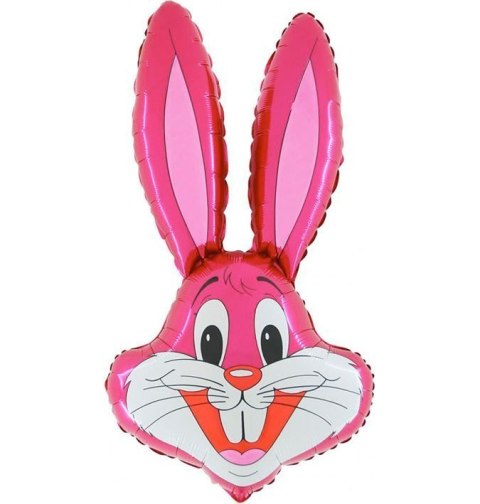 Balon Foliowy Królik Różowy Grabo, 35 cm (14'') na Patyk Grabo Balon Foliowy Królik Różowy Grabo, 35 cm (14'') na Patyk Grabo