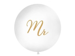 Balon Gigant 1 m, Mr, biały Partydeco