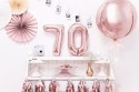 Balon foliowy Cyfra '7', 35cm, różowe złoto Partydeco