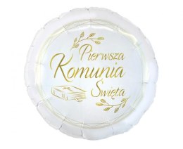 Balon foliowy Pierwsza Komunia Święta, 18 cali, 46cm Godan