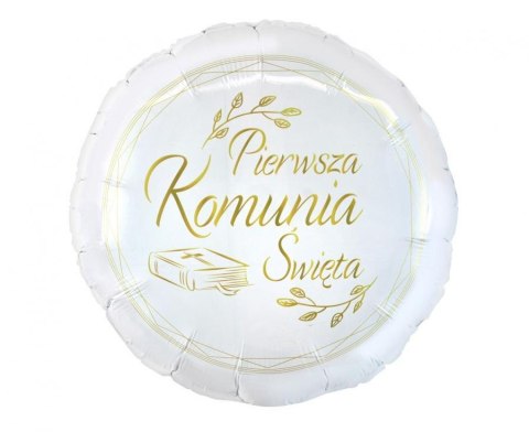 Balon foliowy Pierwsza Komunia Święta, 18 cali, 46cm Godan Balon foliowy Pierwsza Komunia Święta, 18 cali, 46cm Godan