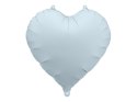 Balon foliowy Serce, 45 cm, mglisty niebieski, 45cm Partydeco
