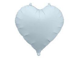 Balon foliowy Serce, 45 cm, mglisty niebieski, 45cm Partydeco