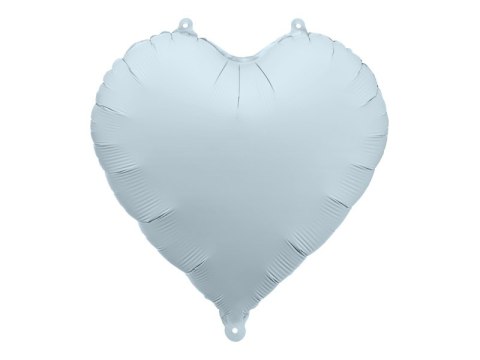 Balon foliowy Serce, 45 cm, mglisty niebieski, 45cm Partydeco Balon foliowy Serce, 45 cm, mglisty niebieski, 45cm Partydeco