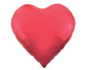 Balon foliowy Serce, matowy czerwony, 65"/165 cm Godan