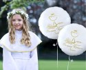 Balon foliowy okrągły Pierwsza Komunia Święta (kielich), 46 cm Godan