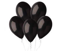 Balony Lateksowe Gemar Czarne Pastel G120, 33cm, 50 szt. Gemar