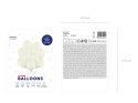 Balony lateksowe Strong, Kremowe, Pastel Light Cream 30cm, 10 szt. Partydeco
