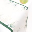 Bieżnik na stół liście ze złotym motywem roślinnym 275 x 28 cm PartyPal