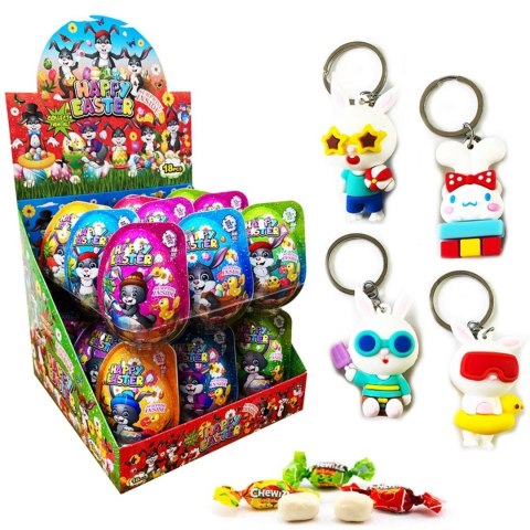 Jajka słodycze + zabawka happy easter 10 g x 18 szt Jajka słodycze + zabawka happy easter 10 g x 18 szt