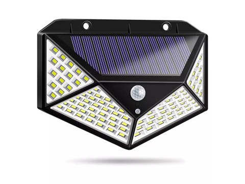 Lampa solarna 100 led z czujnikiem zmierzchu ruchu Lampa solarna 100 led z czujnikiem zmierzchu ruchu