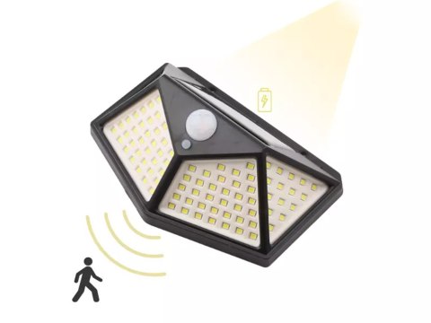 Lampa solarna 100 led z czujnikiem zmierzchu ruchu Lampa solarna 100 led z czujnikiem zmierzchu ruchu