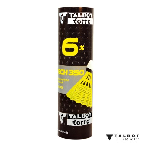Lotki do Badmintona Nylonowe Żółte Wytrzymałe TALBOT TORRO MEDIUM 6 szt. Lotki do Badmintona Nylonowe Żółte Wytrzymałe TALBOT TORRO MEDIUM 6 szt.