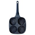 Patelnia do Jajek Placków Pancakes Granitowa 4 Otwory Solidna VILDE 19x19cm