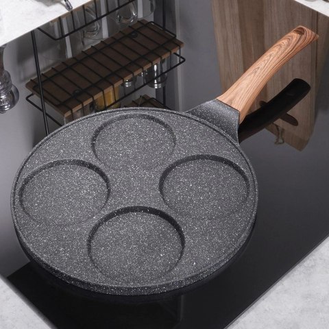 Patelnia do jajek granitowa 4 otwory BLACK&WOOD 26 cm Patelnia do jajek granitowa 4 otwory BLACK&WOOD 26 cm