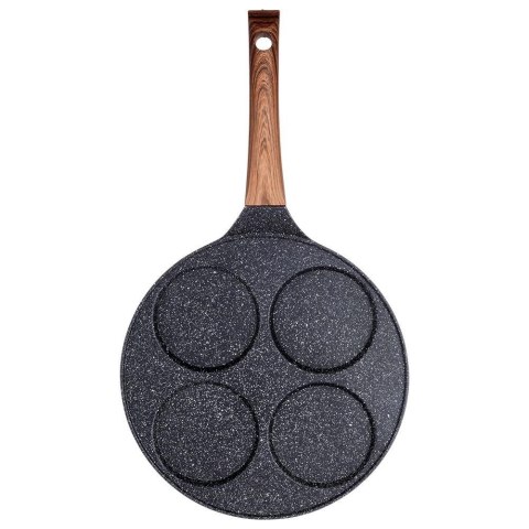 Patelnia do jajek granitowa 4 otwory BLACK&WOOD 26 cm Patelnia do jajek granitowa 4 otwory BLACK&WOOD 26 cm