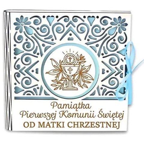 Pudełko na pieniądze kwadrat KOMUNIA - od MATKI CHRZESTNEJ - Ażur 3308A-KOM1N-MC Pudełko na pieniądze kwadrat KOMUNIA - od MATKI CHRZESTNEJ - Ażur 3308A-KOM1N-MC