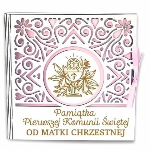 Pudełko na pieniądze kwadrat KOMUNIA - od MATKI CHRZESTNEJ - Ażur 3308A-KOM1R-MC Pudełko na pieniądze kwadrat KOMUNIA - od MATKI CHRZESTNEJ - Ażur 3308A-KOM1R-MC