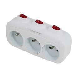 Rozgałęźnik elektryczny z uziemieniem 3 gniazda ELK307W Rozgałęźnik elektryczny z uziemieniem 3 gniazda ELK307W
