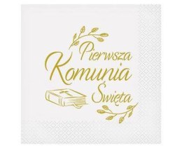 Serwetki Komunia święta biblia, 33x33 cm, 20 szt. Godan