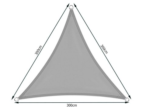 Żagiel przeciwsłoneczny wodoodporny markiza 3 x 3 x 3m 01885_SZ Żagiel przeciwsłoneczny wodoodporny markiza 3 x 3 x 3m 01885_SZ