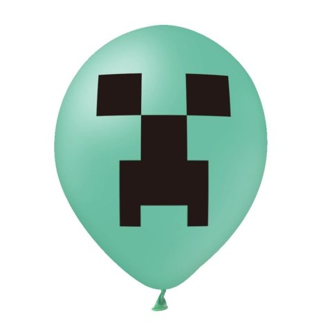 Zestaw Balonów zielonych Minecraft, 30cm, 12 szt. PartyPal Zestaw Balonów zielonych Minecraft, 30cm, 12 szt. PartyPal