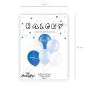 Zestaw balonów lateksowych, Chrzest Święty, Niebieskie, 6 szt. PartyPal