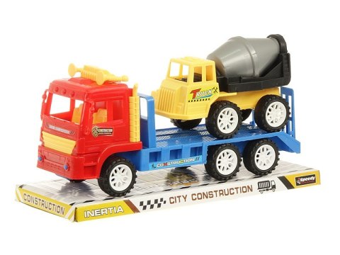 Auto z lawetą i autem ciężarowym 29cm Auto z lawetą i autem ciężarowym 29cm