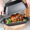 Brytfanna Żeliwna do Piekarnika Pieczenia z Pokrywką VILDE 2w1 3,5 L