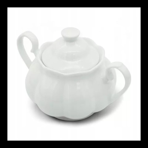 Cukiernica 290ml porcelanowa pojemnik na cukier cukierniczka z pokrywą TR-22-055 Cukiernica 290ml porcelanowa pojemnik na cukier cukierniczka z pokrywą TR-22-055