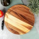Deska z Drewna Akacjowego do Krojenia Serwowania Serów Wędlin ORION 30 cm