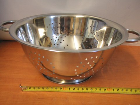 Durszlak metalowy głęboki 28cm 480628 Durszlak metalowy głęboki 28cm 480628