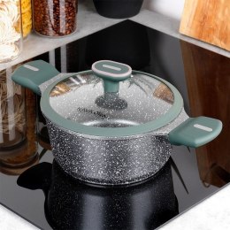 Garnek Granitowy z Pokrywką Gaz Indukcja NAVA 20 cm 2,4 L