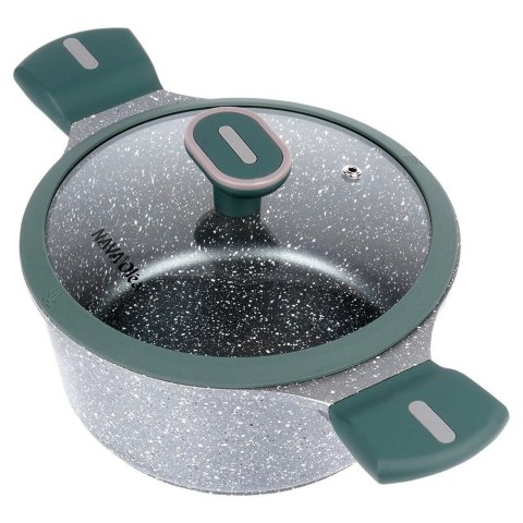 Garnek Granitowy z Pokrywką Gaz Indukcja NAVA 20 cm 2,4 L Garnek Granitowy z Pokrywką Gaz Indukcja NAVA 20 cm 2,4 L