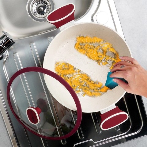 Garnek Granitowy ze Szklaną Pokrywką Gaz Indukcja NAVA 26 cm 5,2 L Garnek Granitowy ze Szklaną Pokrywką Gaz Indukcja NAVA 26 cm 5,2 L