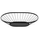 Koszyk Metalowy na Owoce i Warzywa Czarny Loftowy 40,5x25,5 cm NAVA