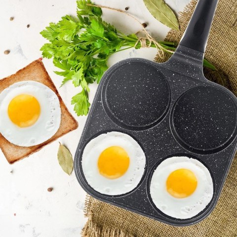 Patelnia do Smażenia Jajek Pancakes Granitowa na Gaz Indukcję ORION 22x22cm Patelnia do Smażenia Jajek Pancakes Granitowa na Gaz Indukcję ORION 22x22cm