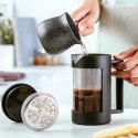 Pojemny Zaparzacz Szklany do Kawy Herbaty Tłokowy Dzbanek NAVA 800 ml